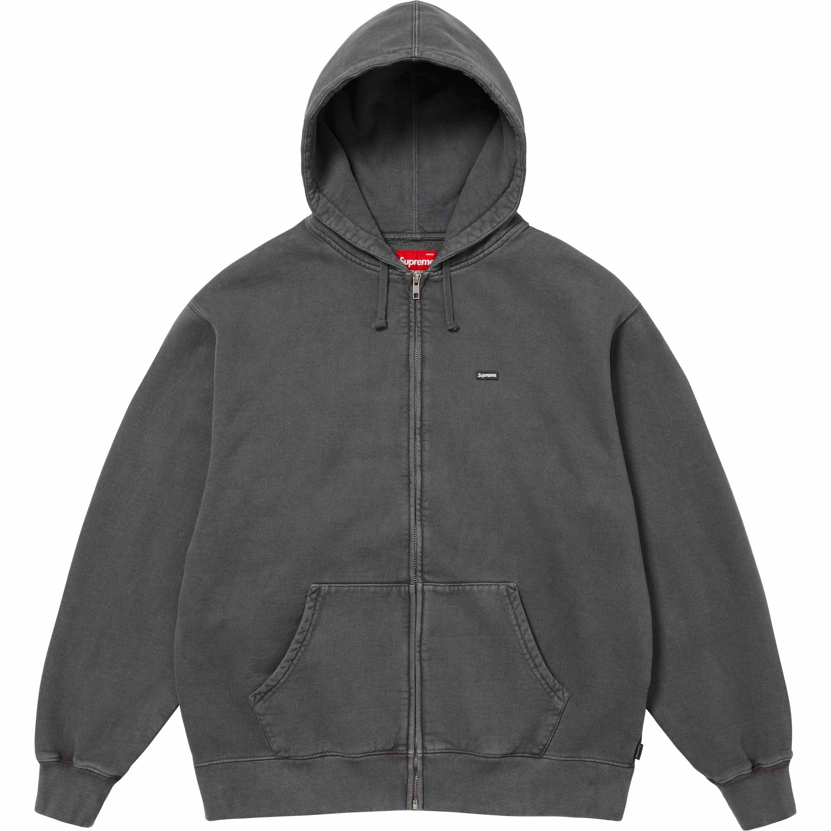 Overdyed Small Box Zip Up Hooded Sweatshirt view 5